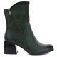 7. Women's green block heel ankle boots M.Daszyński SA269-1