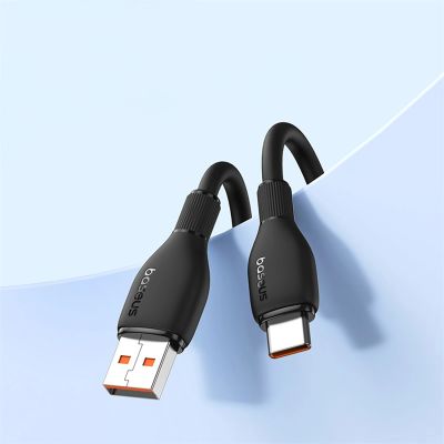 15. Baseus Pudding 100W USB-A - USB-C Cable 1.2m - Black