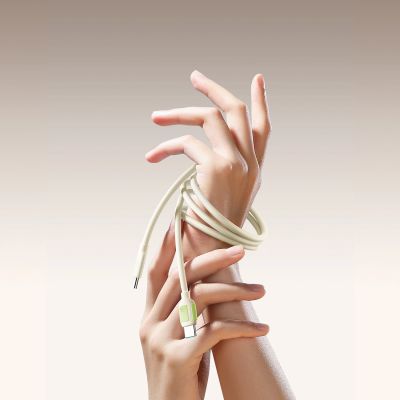 6. Joyroom S-A53 60W USB-C Cable - USB-C with fluorescent tip 2 m - beige