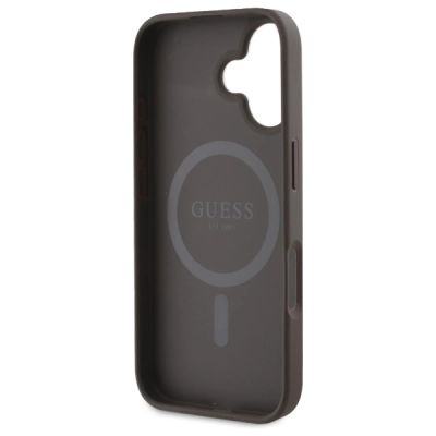 7. Guess 4G Printed Stripes MagSafe iPhone 16 Case - Brown