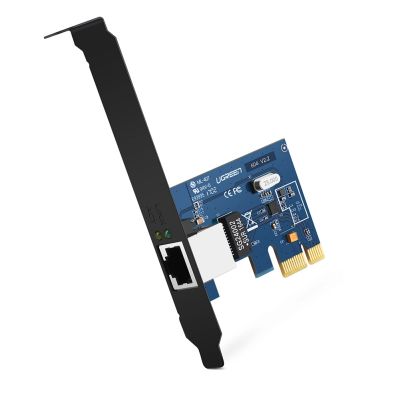 2. Ugreen US230 Gigabit 10/100/1000Mbps PCI-E Network Card - Black