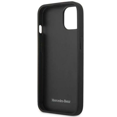 7. Mercedes Leather Stars Pattern Case for iPhone 13 mini - Black