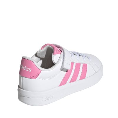 3. Adidas Grand Court 3.0 kids' shoes white and pink JP9371