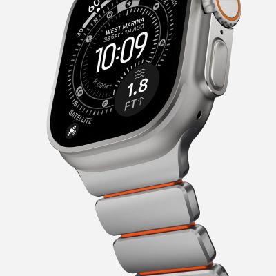 10. Nomad Stratos Band Natural Titanium