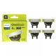 6. Philips Norelco OneBlade OneBlade 360 QP440/50 4 x Replacement Blade 360