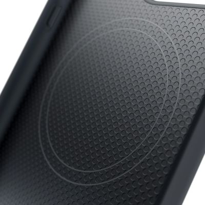 12. 3mk Hardy Apple Silky Leather MagCase for Apple iPhone 16 - Black