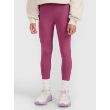 Girls' knitted leggings 4F 4FJRAW25TTIGF291-50S
