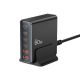 2. Tech-protect DC80W-GAN 6-PORT PD80W/QC3.0 Charging Station - Black