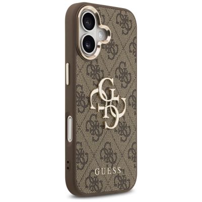 4. Guess 4G Big 4G Classic Logo Case for iPhone 17 - Brown and Gold