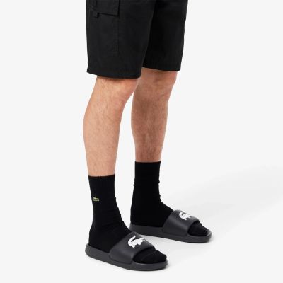 5. Lacoste SERVE SLIDE 1.0 125 1 CMA BLK/WHT (749CMA002131261)