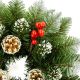 10. LARGE DIAMOND WREATH WITH ROWAN BERRIES AND PINE CONES SASKA GARDEN