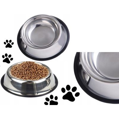 DOG AND CAT BOWL STAINLESS STEEL 34CM