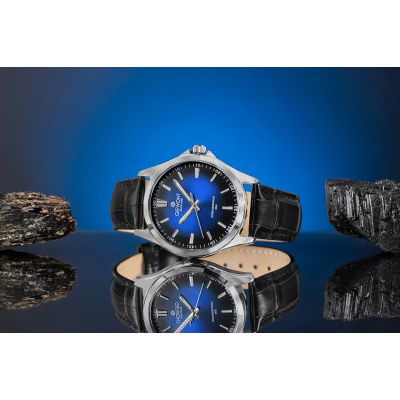 5. Giewont Elegance Sapphire Men's Watch Black and Blue GW5160-A6