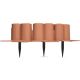 33. GARDEN PALISADE LAWN EDGE 302CM IPAL 6 TERRACOTTA
