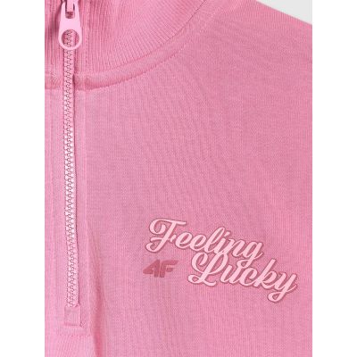 8. Regular sweatshirt without hood for girls 4F 4FJRSS26TSWSF2625-54S