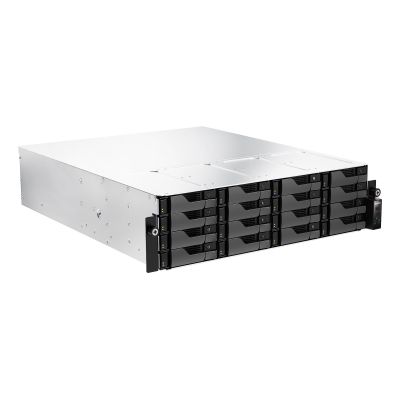 3. Asustor LOCKERSTOR 16R Pro Gen2 NAS Desktop AMD Ryzen™ 7 7745 16 GB DDR5 0 TB Black, Steel