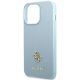 6. Guess Saffiano 4G Small Metal Logo Case for iPhone 13 Pro / 13 - Blue