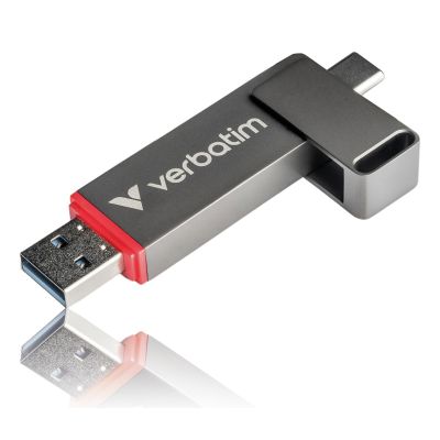 9. Verbatim Dual QuickStick USB Flash Drive 512GB USB Type-A / USB Type-C 3.2 Gen 1 (3.1 Gen 1) Grey