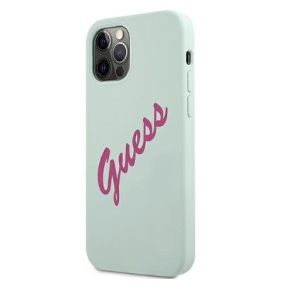 2. Guess GUHCP12MLSVSBF iPhone 12/12 Pro 6.1" blue fuchsia/blue fuschia hardcase Silicone Vintage