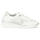 2. Women's leather openwork shoes, white Filippo DP6714