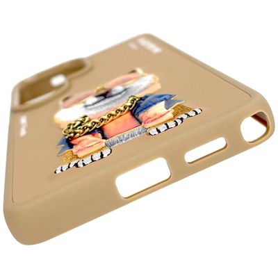 4. Nimmy Glasses Cool Dog Case for Samsung Galaxy S26 Ultra - Beige