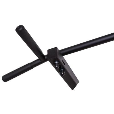25. WOODEN AND METAL GYMNASTIC WALL BAR WITH WOODEN BAR AND ACCESSORIES BENCHK 221B A076