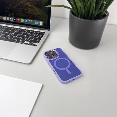 5. Wozinsky Fashion Case with MagSafe for Samsung Galaxy S24 FE - Purple
