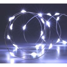 BATTERY-OPERATED WIRE LAMPS GARLAND 40 LED COOL WHITE