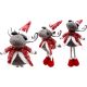 9. DECORATIVE REINDEER ON TELESCOPIC LEGS 45-60CM RED