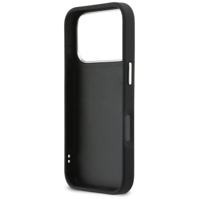 7. Karl Lagerfeld IML Glitter KL Diamond Logo Case for iPhone 17 Pro - Black