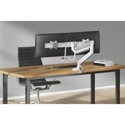 10. Neomounts DS75-450WH2 Monitor Holder/Stand for 81.3 cm (32") Monitors, Desk, White