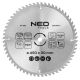 Widia saw blade, 450 x 30 mm, 60 teeth