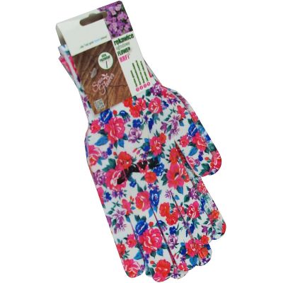 8. FLOWER GARDEN GLOVES SIZE 7/S