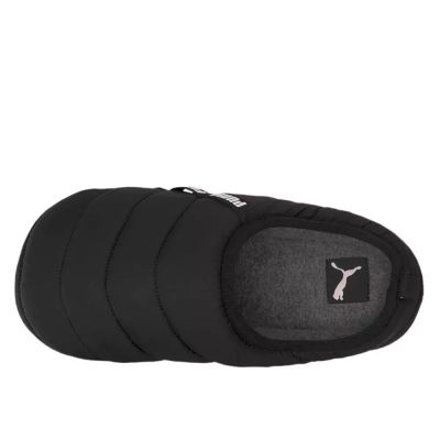 5. Men’s/Women’s Winter Slipper Slides PUMA SCUFF BLACK, Black, Lined (384945-01)