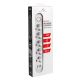 9. MACLEAN POWER STRIP EXTENSION CORD 5 OUTLETS + 3XUSB, 110-240V AC 50/60HZ, 2.1A MAX 2500W, 1.5M, WHITE MCE395W