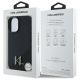 8. Karl Lagerfeld Silicone Shadow Metal Initial MagSafe iPhone 16 Case - Black