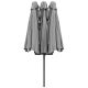 25. GARDEN UMBRELLA XXXL 2.7x4.6M GRAY SASKA GARDEN