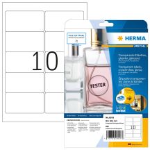 HERMA 8018 Printable Labels Transparent Self-adhesive Printable Labels