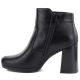 3. Women's ankle boots with a block heel and platform, insulated, black, M.Daszyński AF125B-1