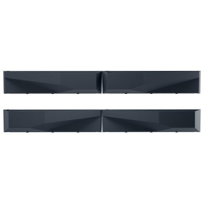36. VERTICAL GARDEN FLOWER BED 4SET ANTHRACITE