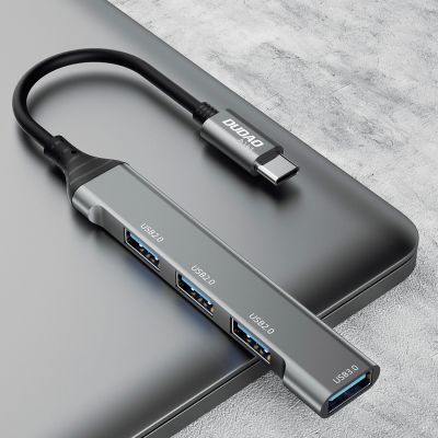 2. Dudao HUB 4in1 USB-C - 4x USB-A (3 x USB2.0 / USB3.0) 6.3cm black (A16T)