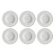 Set of 6 Bosco Soup Plates - White, 23 cm