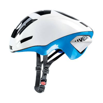 Uvex EDAero Sport Cycling Helmet for Women/Men, White/Blue (41/0/963/02)
