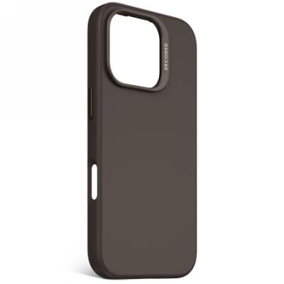 2. Decoded AntiMicrobial Silicone Backcover with MagSafe for iPhone 16 Pro - Dark Brown