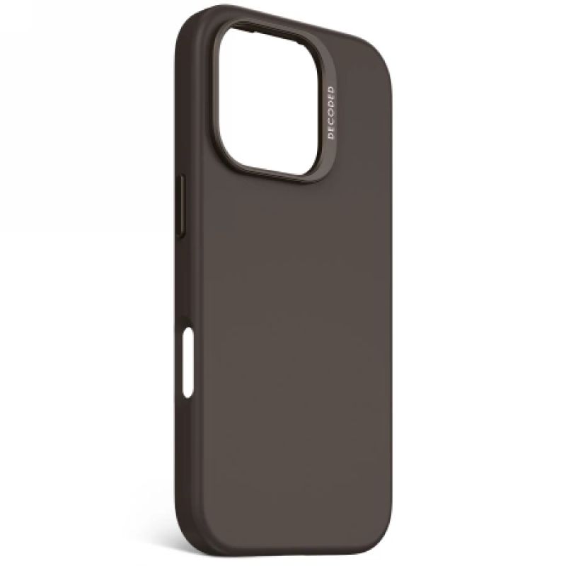 2. Decoded AntiMicrobial Silicone Backcover with MagSafe for iPhone 16 Pro - Dark Brown