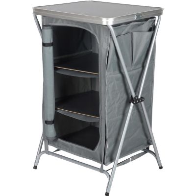 15. FOLDABLE TRAVEL CABINET WITH 3 SHELVES 60x51x98CM ENERO CAMP
