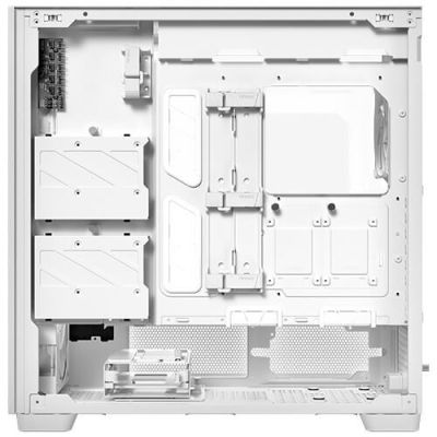 11. Antec Flux Pro Full-Tower E-ATX PC Case, Tempered Glass – White
