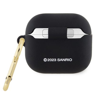 2. Hello Kitty Silicone 3D Kitty Head case for AirPods 3 - black