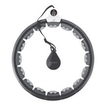 HMS HHW06 Hula Hoop with Studs, Weight and Counter, Black