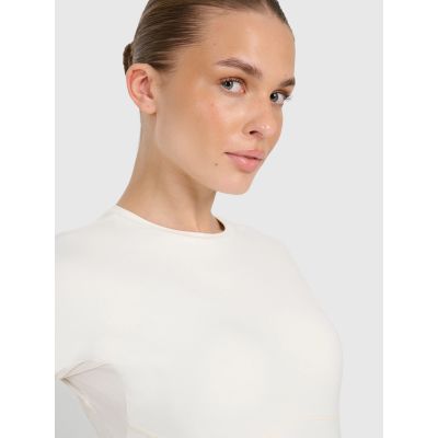 6. Women's quick-drying slim training T-shirt 4F 4FWAW25TFTSF1518-12S